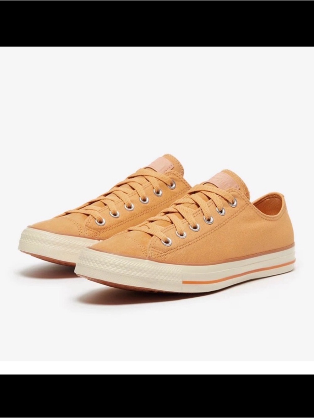Converse All Star Unisex Suede Canvas Low Top Mustard Sneakers Sz W 11 M 9 NWT
